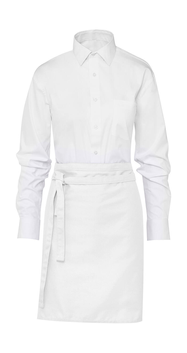 BRÜSSEL - Kurze Bistro-Schürze - Weiß