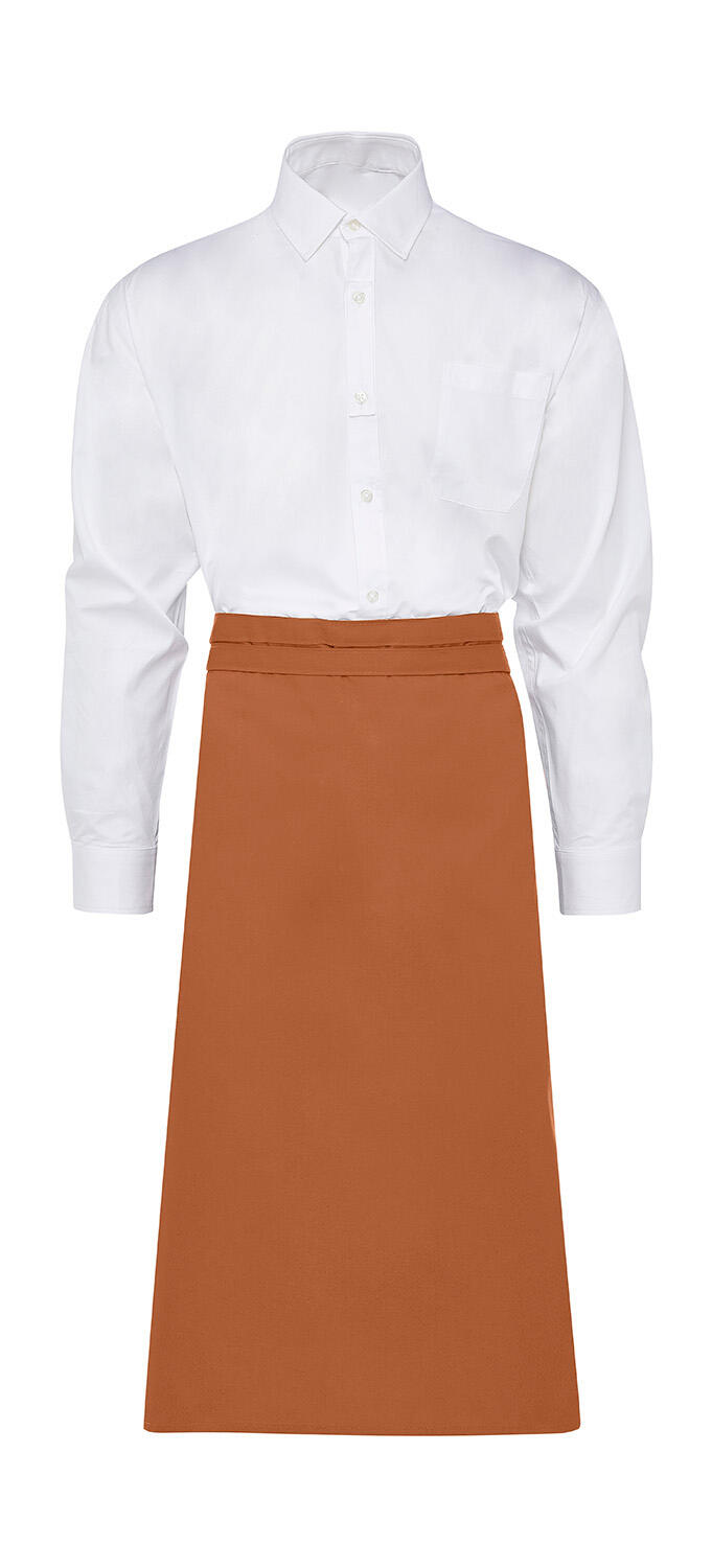 ROM - Bistro-Schürze mittlerer Länge - 408 - Gebranntes Orange