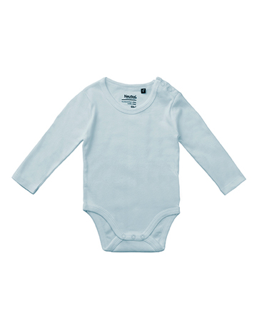 Baby-Langarmbody - Hellblau