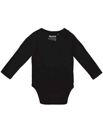 Baby-Langarmbody - Schwarz