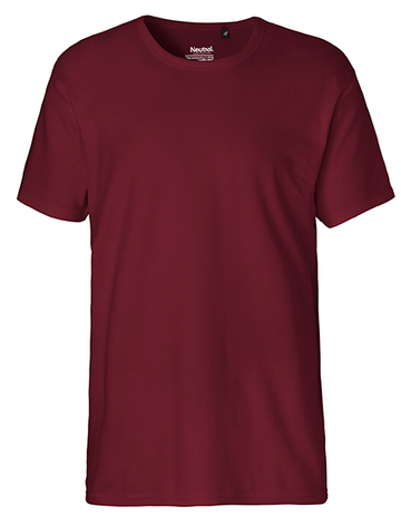 Interlock-T-Shirt für Herren - Bordeaux