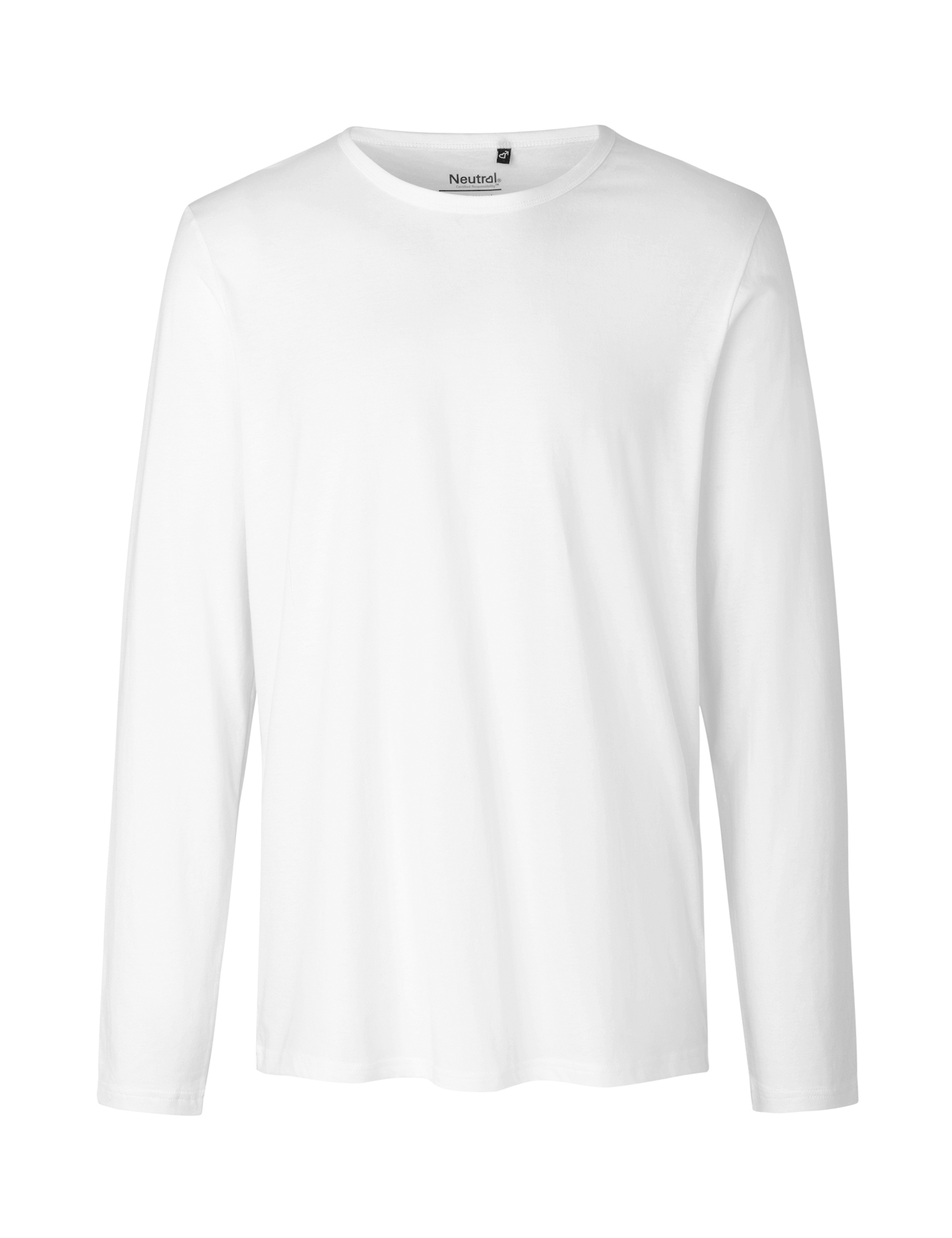 Herren-Langarmshirt - 01 - Weiß OUT3