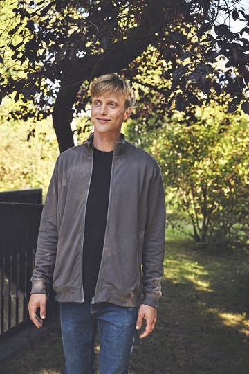 Unisex-Jacke mit Stehkragen