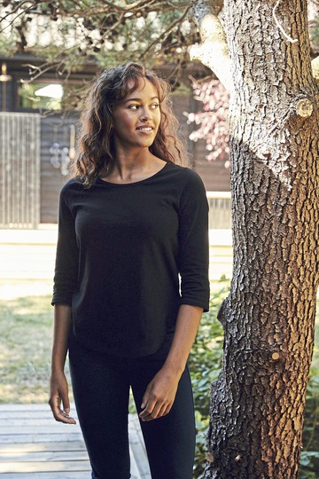 Damen-T-Shirt mit Dreiviertelärmeln