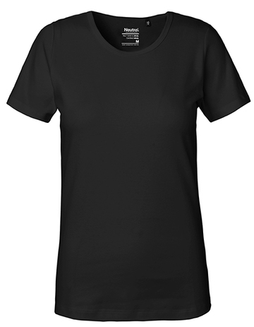 Damen-Interlock-T-Shirt - Schwarz