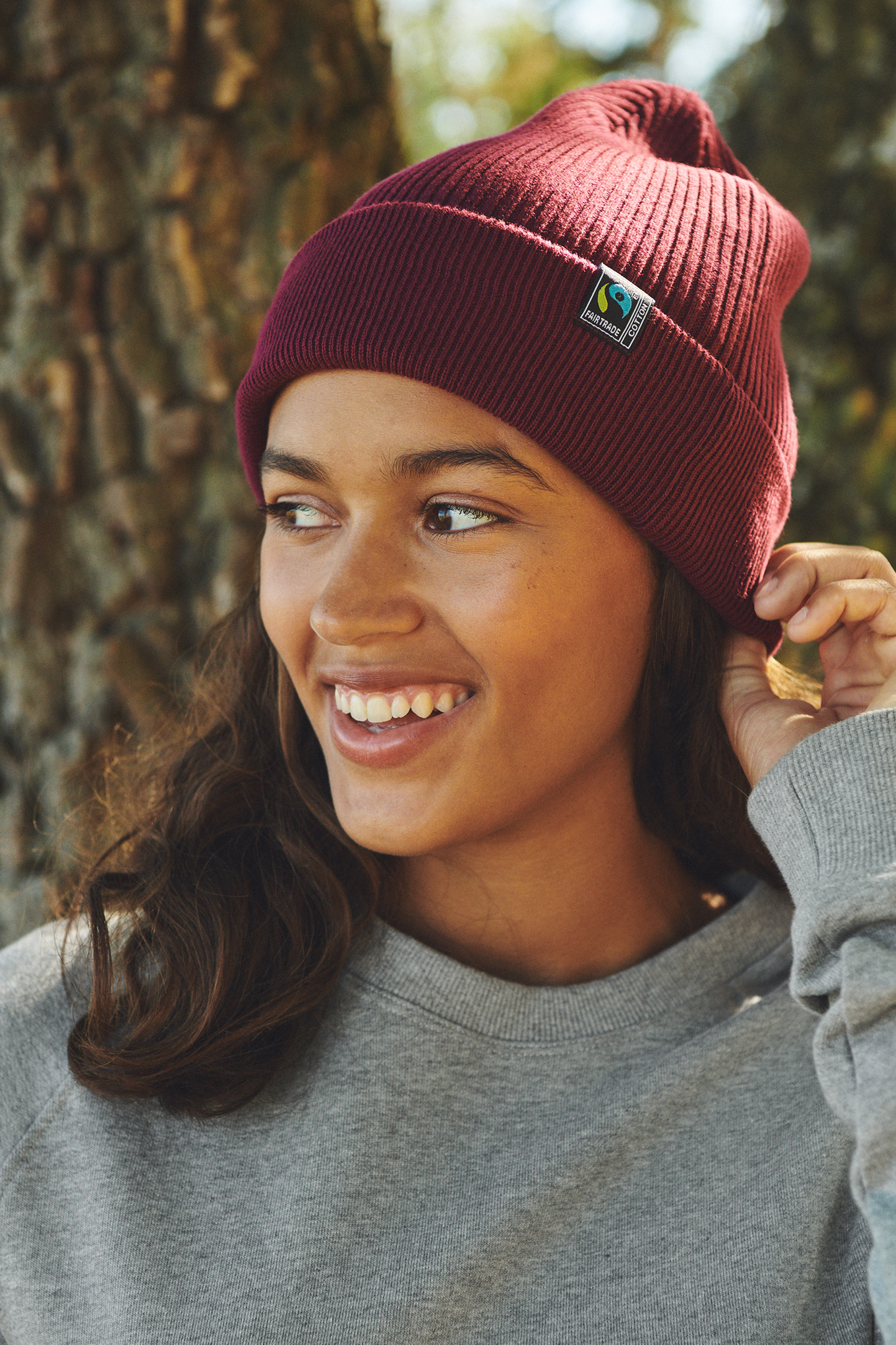 Strickmütze mit Farbmix