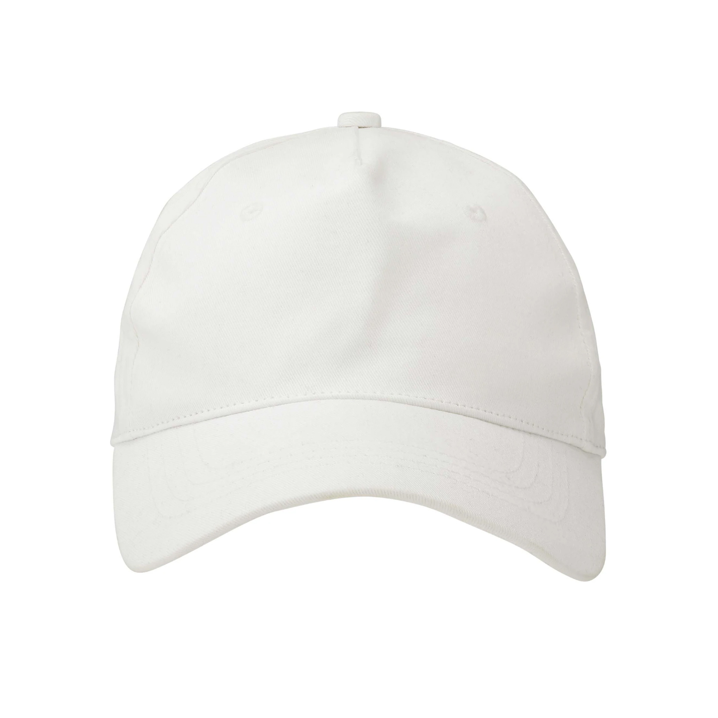 Twill Cap Bio 5 Panels 100% Baumwolle 210 g/m² Weiß Einheitsgröße - 01 - Weiß OUT3