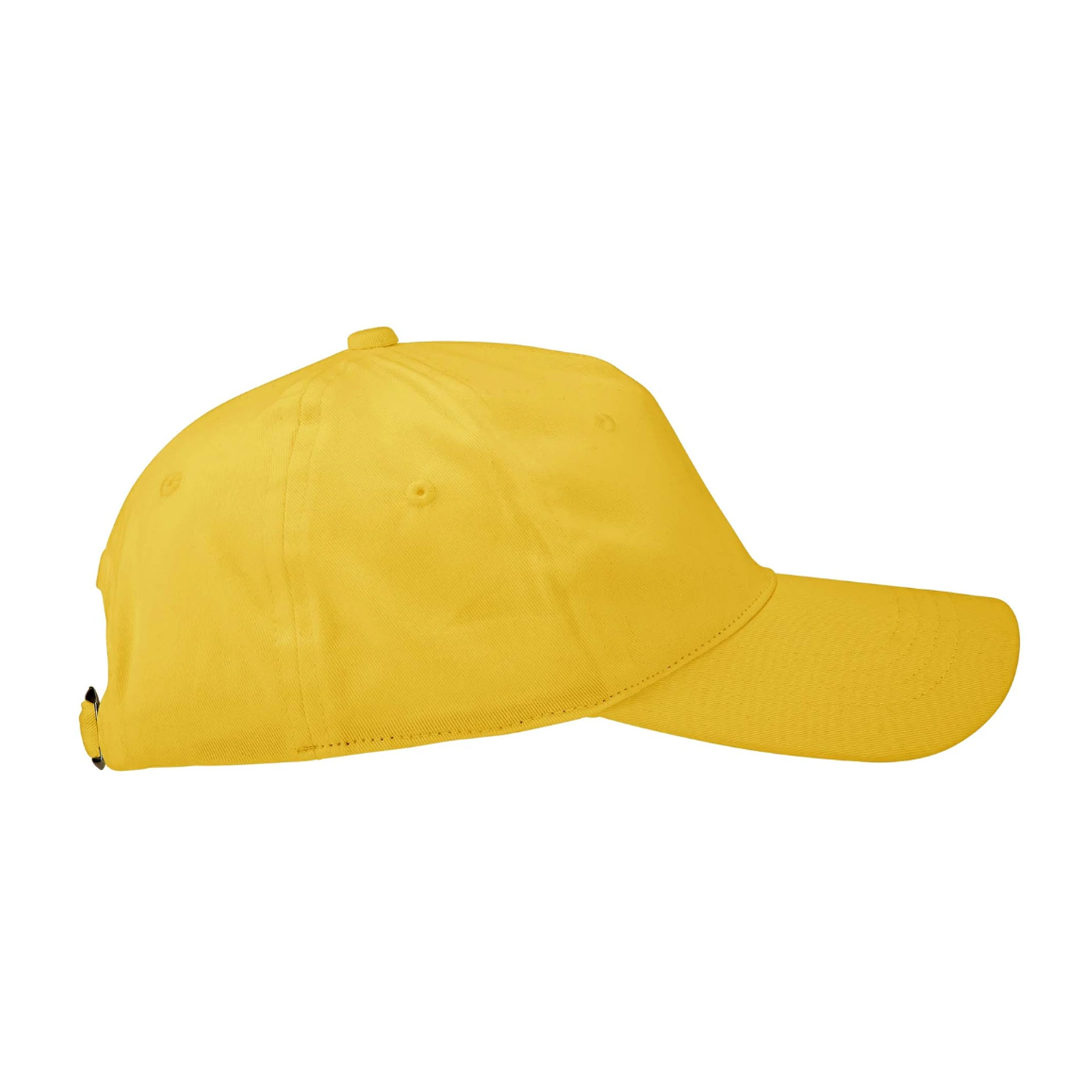Twill Cap Bio 5 Panels 100% Baumwolle 210 g/m² Weiß Einheitsgröße - Gelb