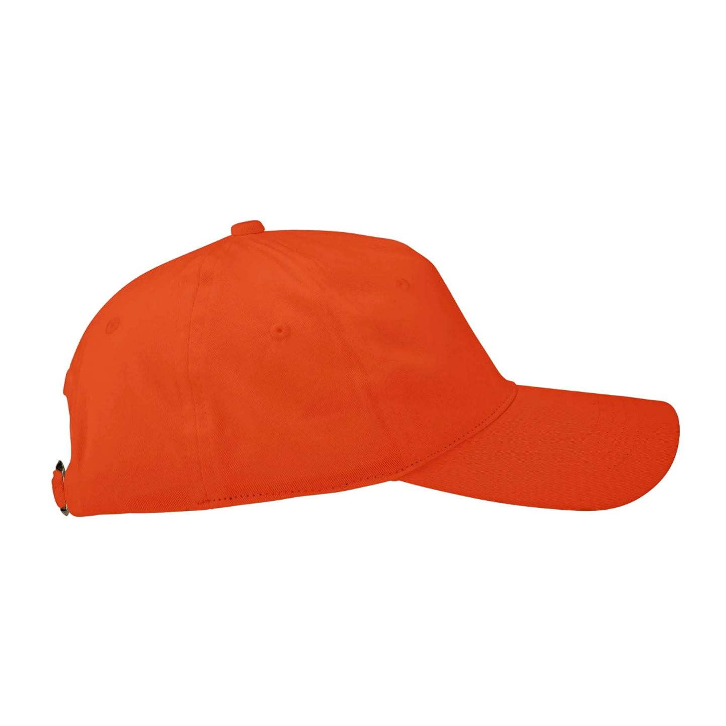 Twill Cap Bio 5 Panels 100% Baumwolle 210 g/m² Weiß Einheitsgröße - Orange