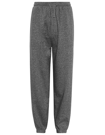Unisex-Jogginghose mit elastischem Bündchen - Dunkles Heather