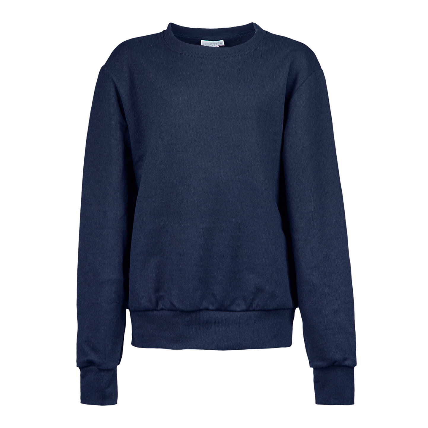 French-Terry-Sweatshirt für Kinder, 70 % Baumwolle, 30 % Polyester, 240 g/m², Schwarz, Größe XXS - 18 - Blau