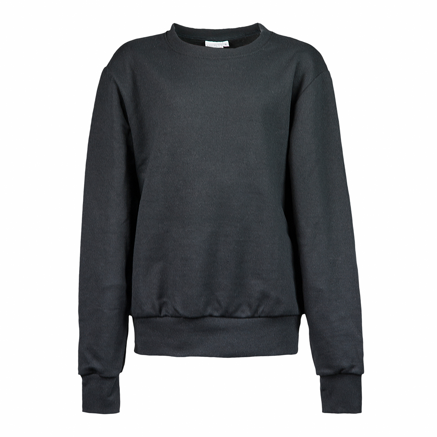 French-Terry-Sweatshirt für Kinder, 70 % Baumwolle, 30 % Polyester, 240 g/m², Schwarz, Größe XXS - 12 - Schwarz