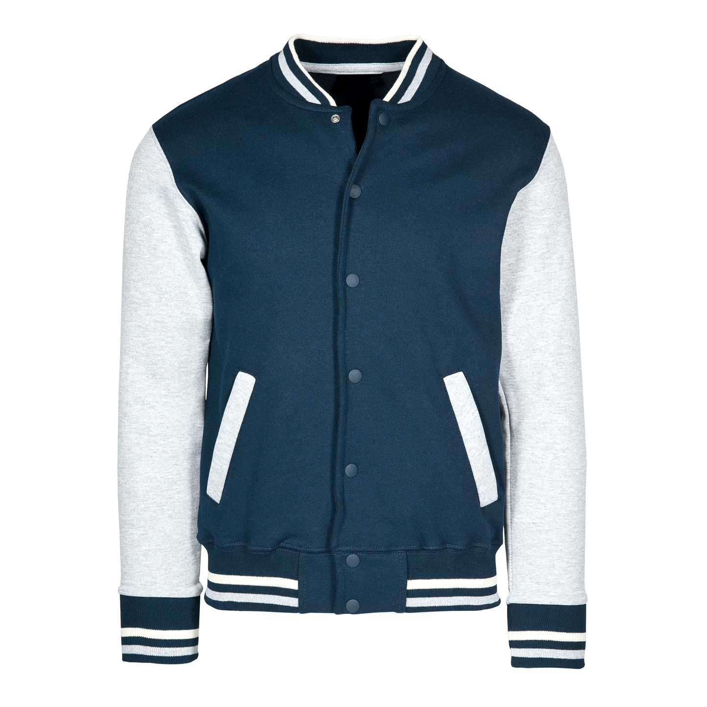 Kinder-Sweatshirtjacke, Bicol (70 % Baumwolle, 30 % Polyester), Blau/Grau, Größe S (5–6 Jahre) - 1836 - Blau/Grau S 5/6 Jahre