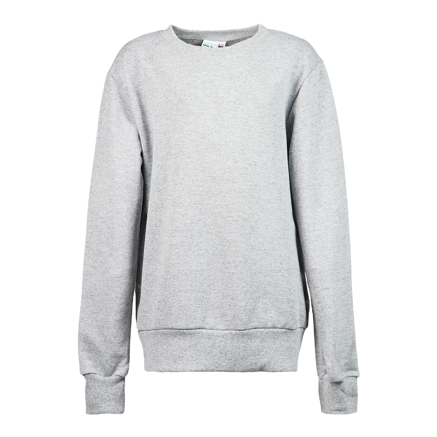 Kinder-Sweatshirt, 70 % Baumwolle, 30 % Polyester, 280 g/m², Schwarz, Größe XXS (1–2 Jahre) - 75 - Asche