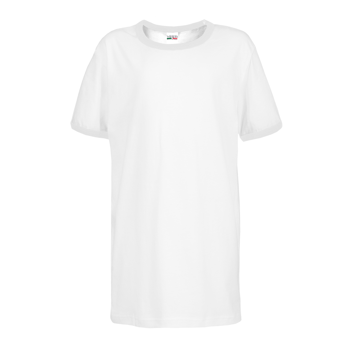 Weiches Kinder-T-Shirt, 100 % Baumwolle, 140 g/m², Weiß/Weiß, Größe XS - 9999 - Weiß/Weiß XS