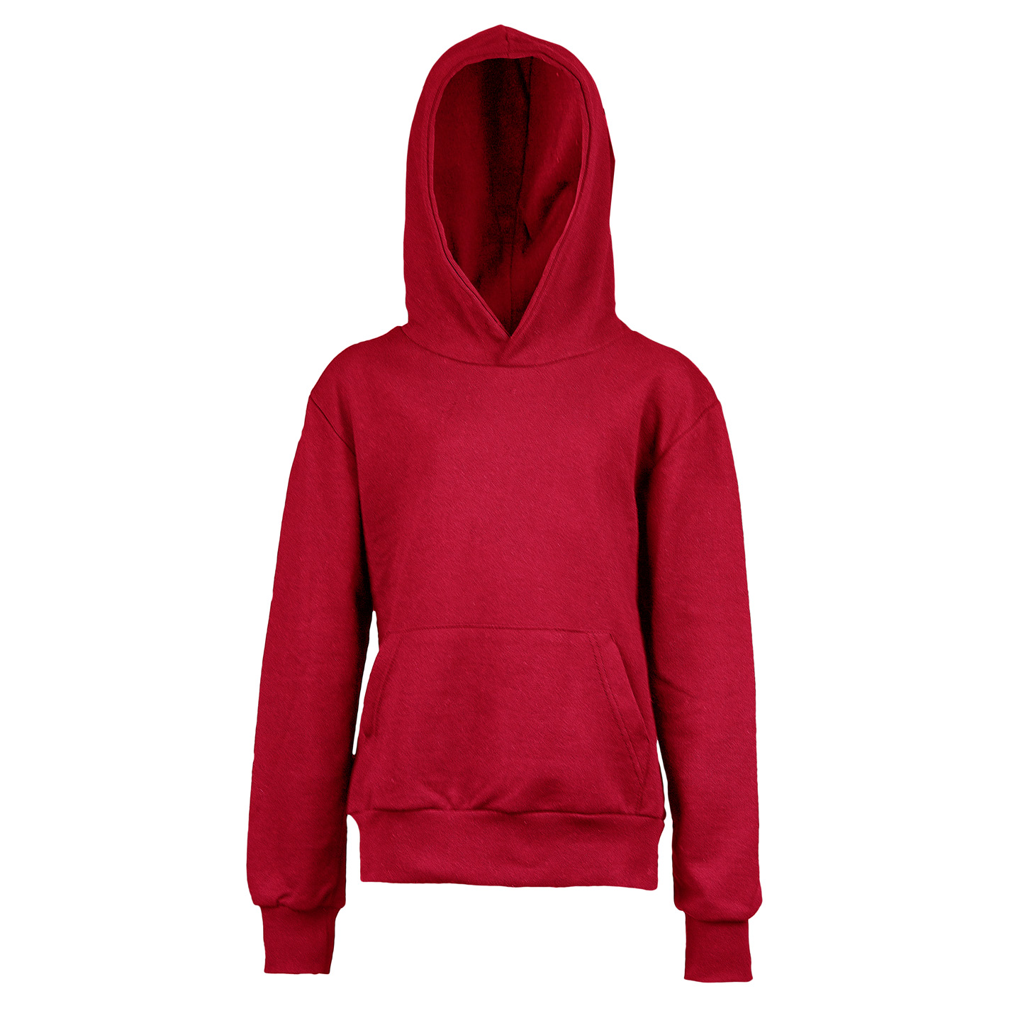 Kinder-Sweatshirt mit Kapuze, 70 % Baumwolle, 30 % Polyester, 280 g/m², Schwarz, Größe XXS (1–2 Jahre) - Red Sport XXS 1/2 Jahre