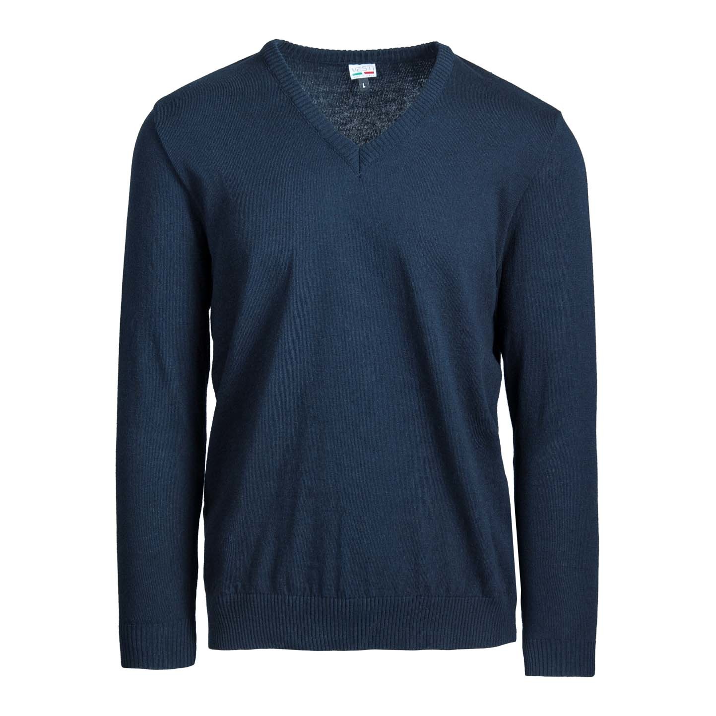 Kinderpullover C/V 100% recycelte Baumwolle Bordeaux Größe - 2052 - Blau 52