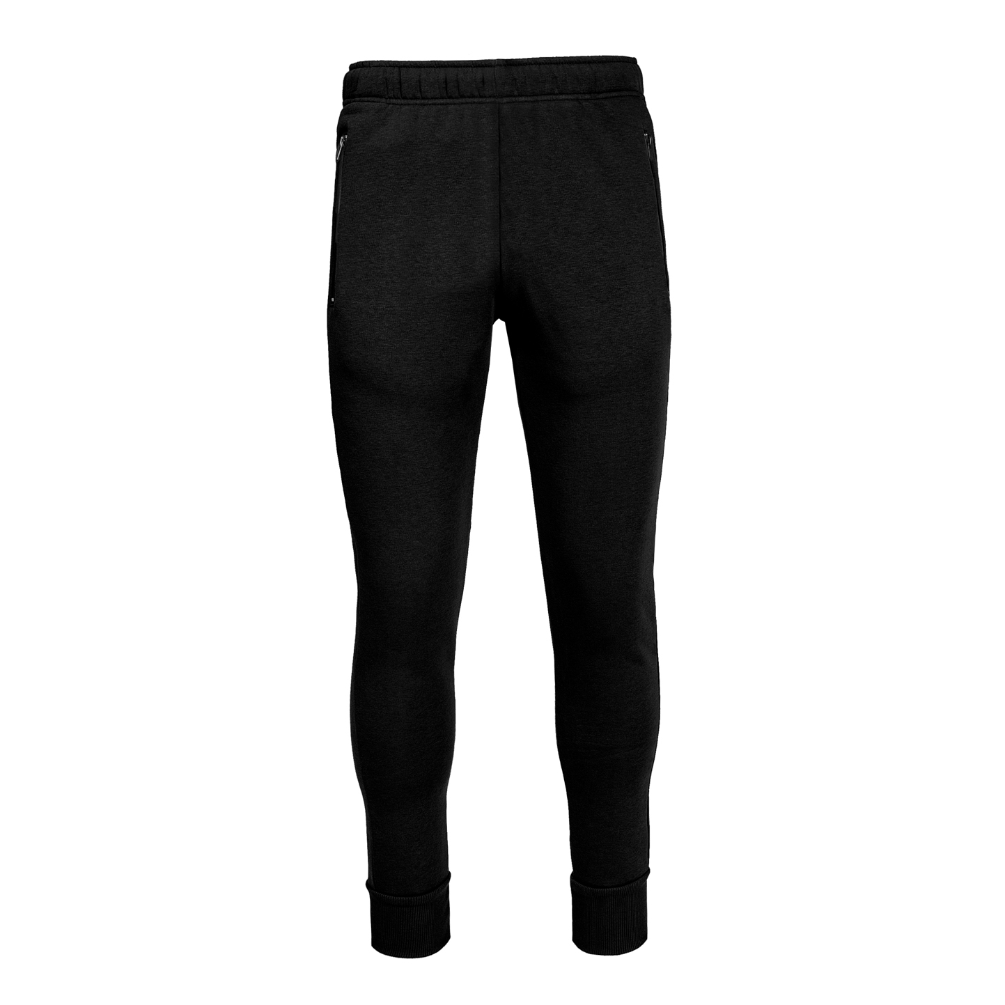 Bequeme, weiche Jogginghose, 75 % Baumwolle, 25 % Polyester, 280 g/m², Schwarz/Schwarz, Größe XS - Schwarz/Schwarz XS