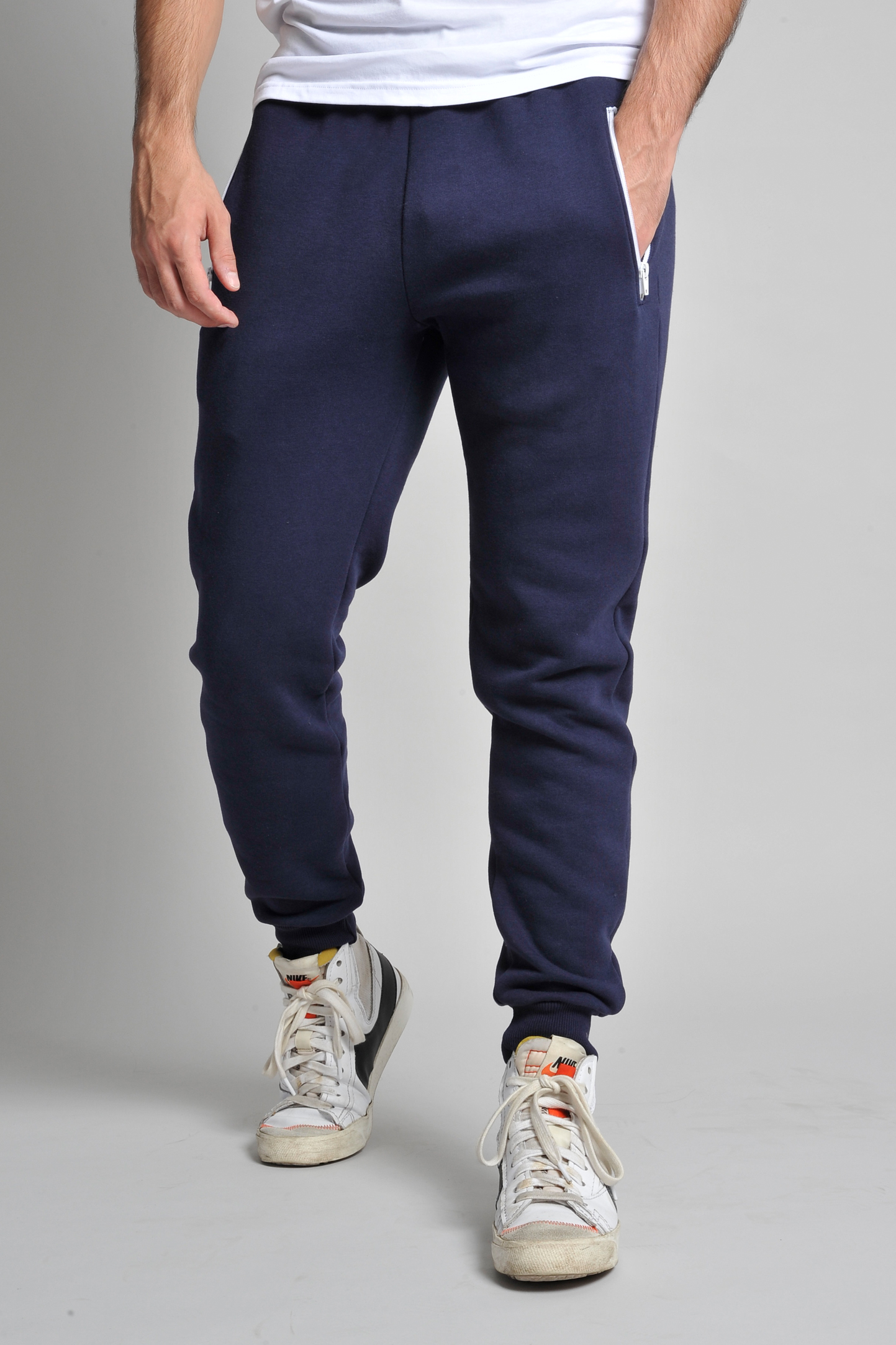 Bequeme, weiche Jogginghose, 75 % Baumwolle, 25 % Polyester, 280 g/m², Schwarz/Schwarz, Größe XS