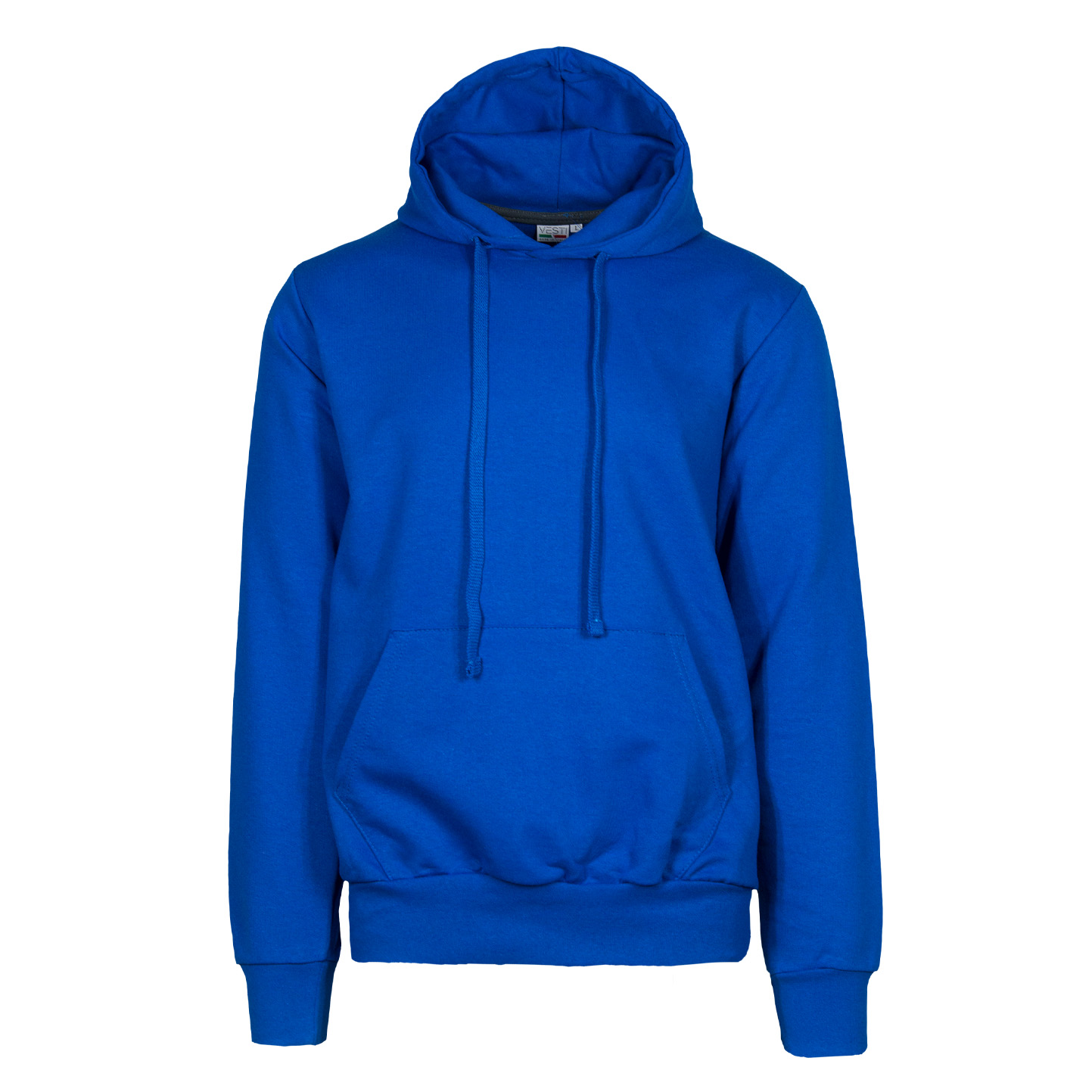 Kapuzenpullover aus Frottee, 70 % Baumwolle, 30 % Polyester, 240 g/m², Schwarz, Größe XS - Royal Sport XXS 1/2 Jahre