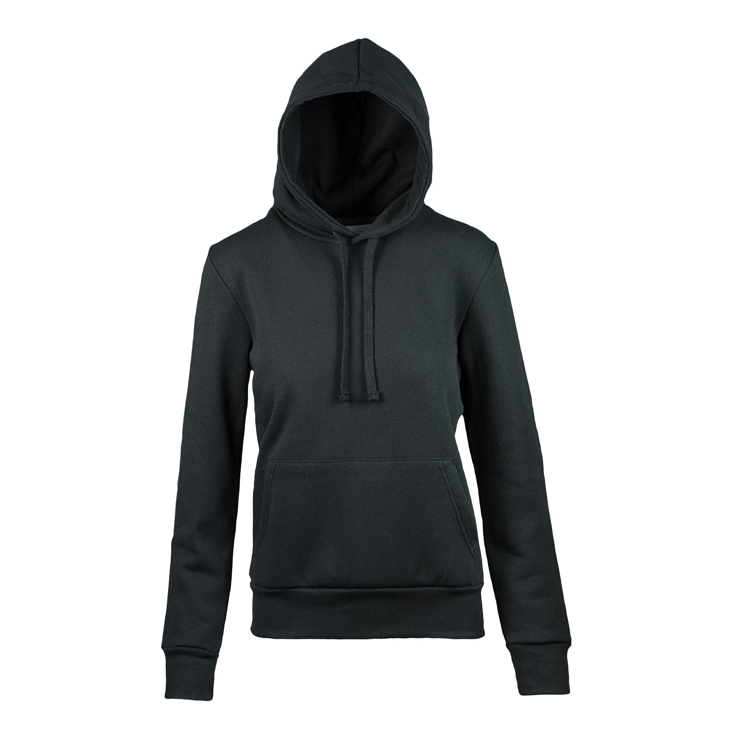 F/Terry Hoodie Damen 70/30% Baumwolle/Polyester 240 g/m² Schwarz Größe S - Schwarz