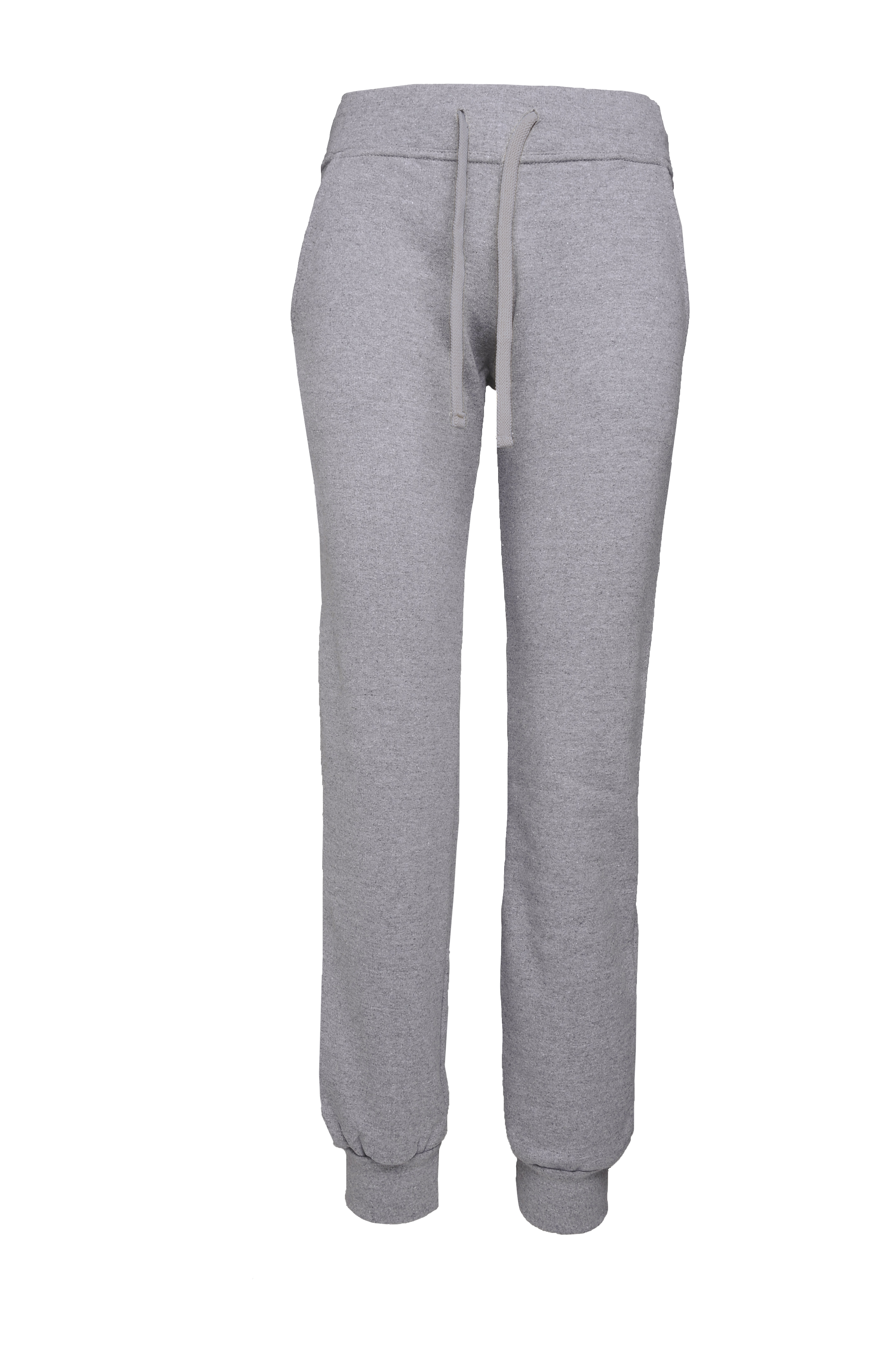Damen-Fleecehose, 70 % Baumwolle, 30 % Polyester, 280 g/m², Schwarz, Größe S - Asche