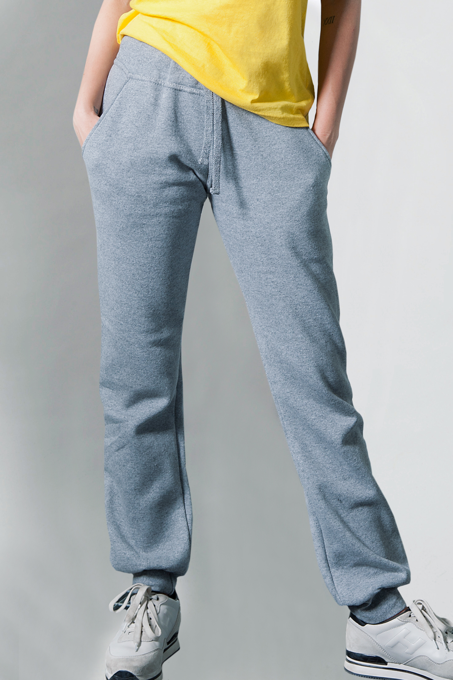 Damen-Fleecehose, 70 % Baumwolle, 30 % Polyester, 280 g/m², Schwarz, Größe S