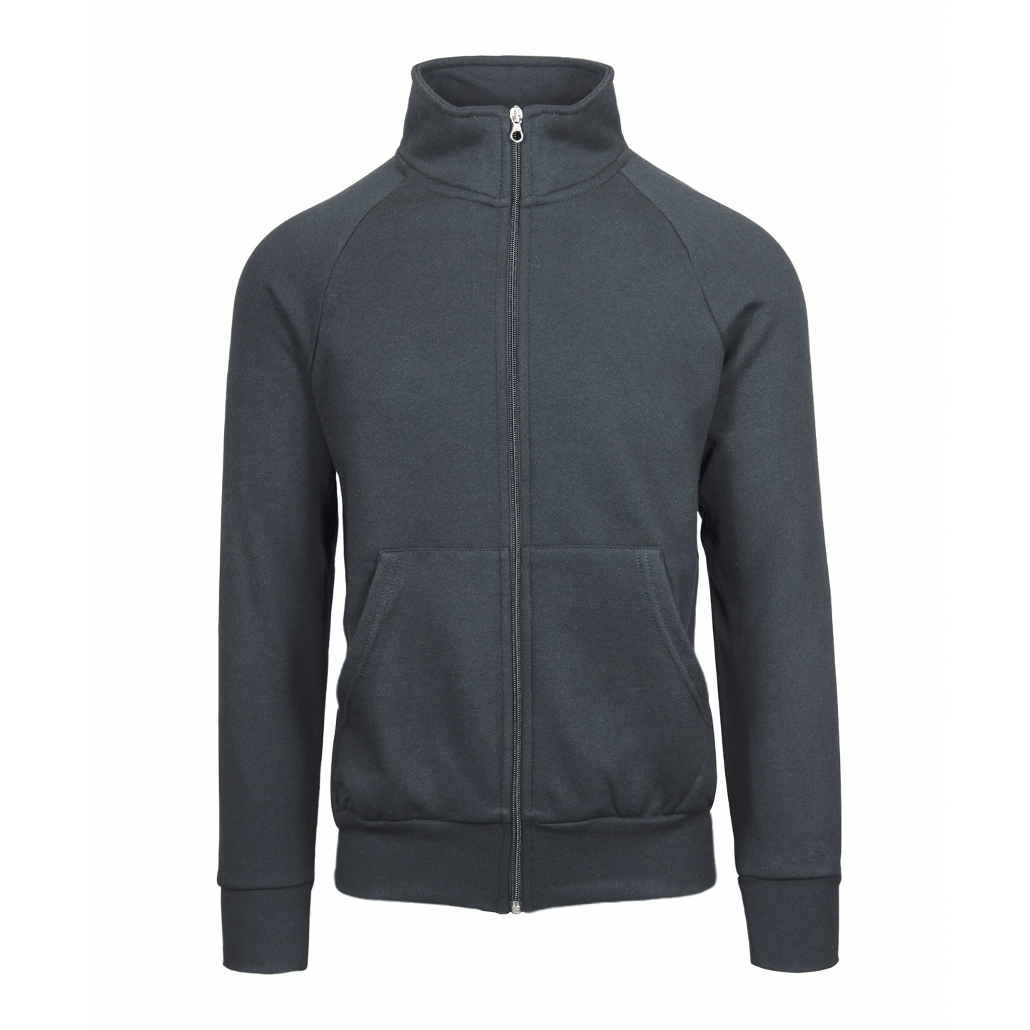 ECO Jacke mit Reißverschluss, Unisex, 50 % Baumwolle/50 % Polyester, R.280, Schwarz, Größe XS - 22E - ECO XS Lead