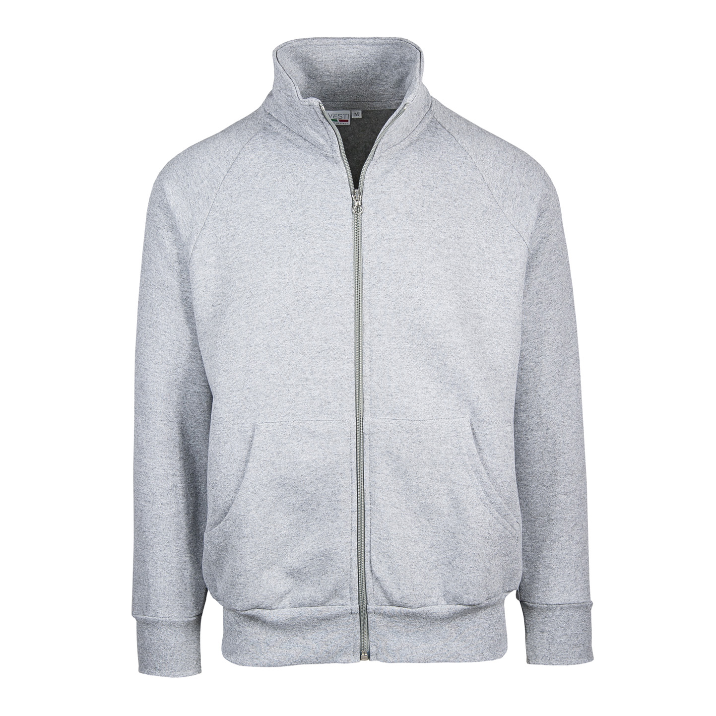 ECO Jacke mit Reißverschluss, Unisex, 50 % Baumwolle/50 % Polyester, R.280, Schwarz, Größe XS - 75E - Ash ECO XS