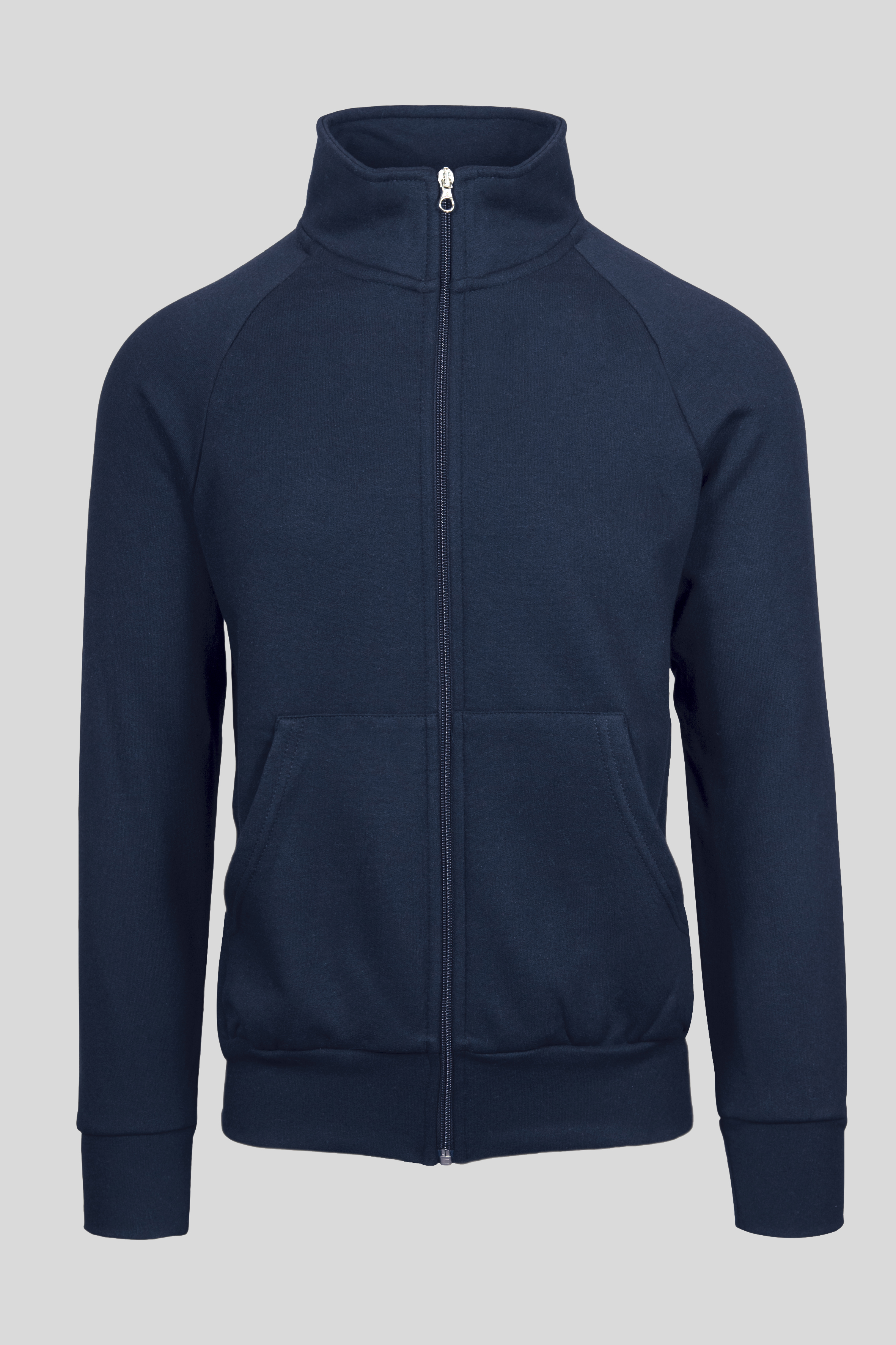 ECO Jacke mit Reißverschluss, Unisex, 50 % Baumwolle/50 % Polyester, R.280, Schwarz, Größe XS