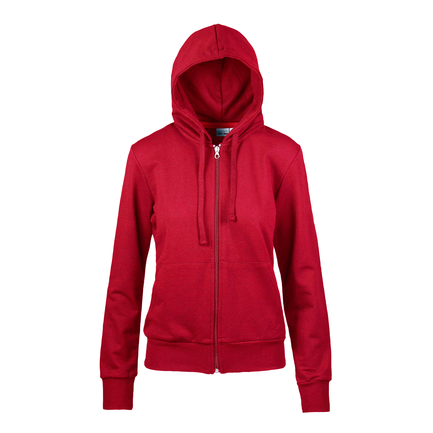 Damen-Kapuzenpullover mit Reißverschluss, 70 % Baumwolle, 30 % Polyester, 280 g/m², Schwarz, Größe S - Red Sport XXS 1/2 Jahre