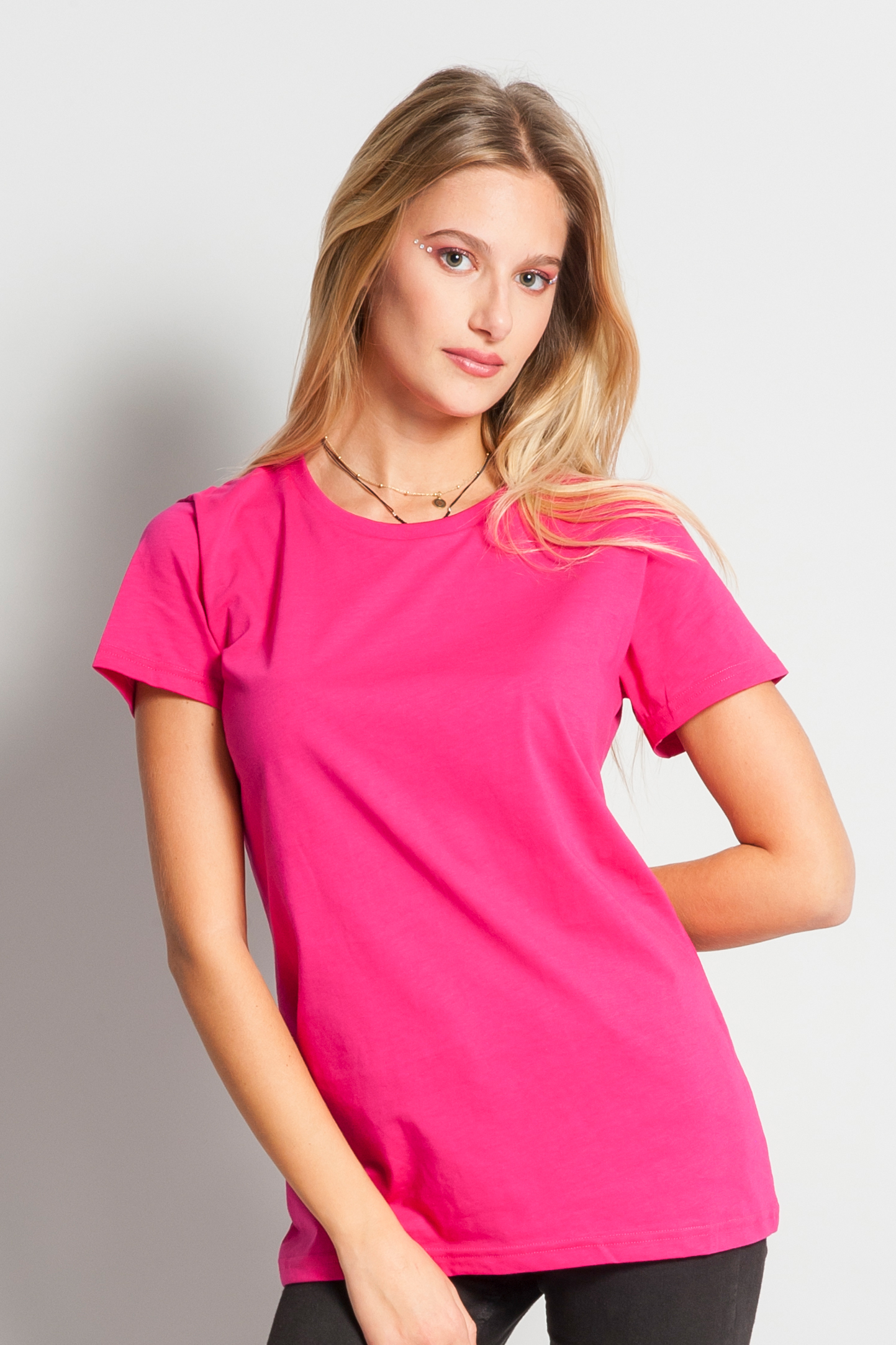 Damenbluse, tailliert, 100 % Baumwolle, 145 g/m², Schwarz, Größe XS