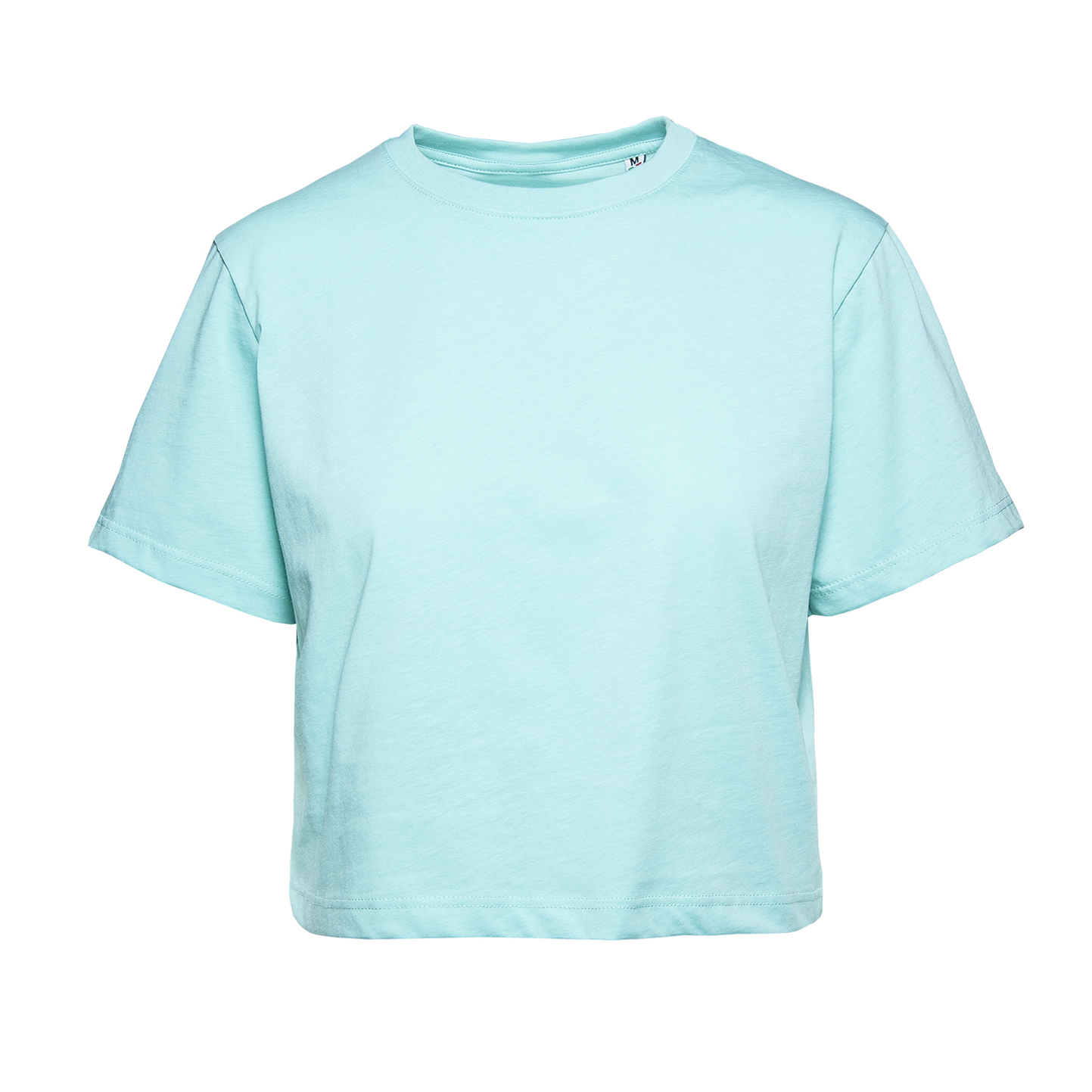 Damen-Kurzarmshirt, 100 % Baumwolle, 140 g/m², Grau meliert, hell, Größe XS - Aqua Marine XS