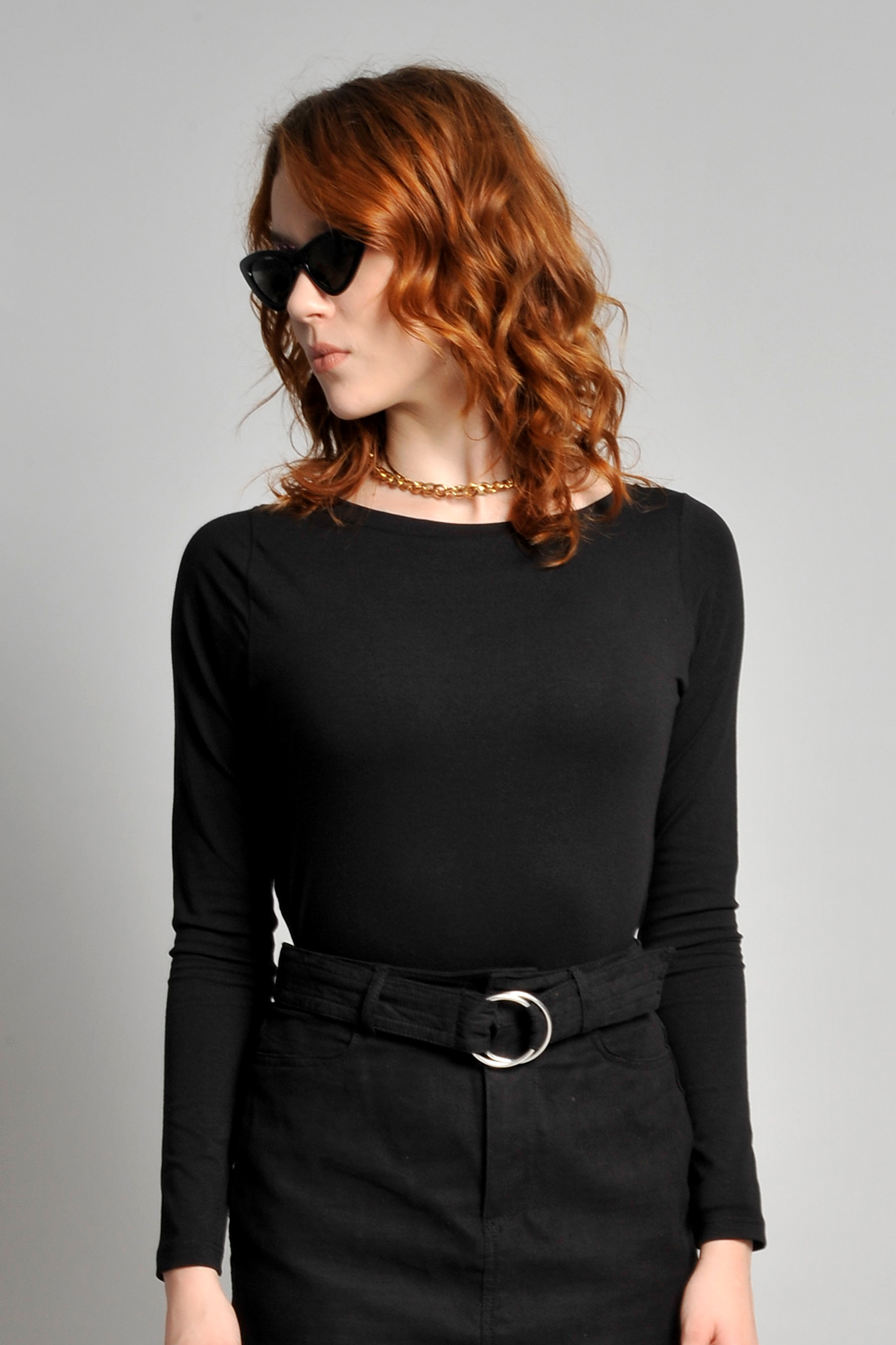 Damen-Elastik-Jersey, C/AM/L, 90 % Baumwolle/10 % Elastik, 170 g, Schwarz, XS