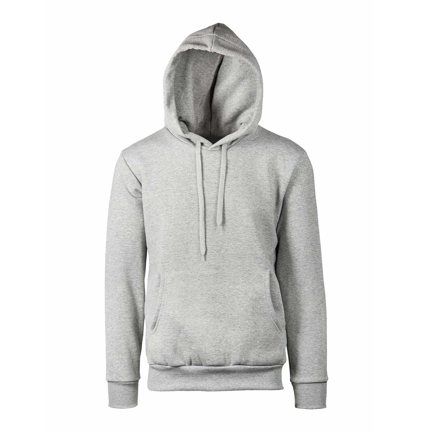 Weicher Kapuzenpullover. 75 % Baumwolle, 25 % Polyester, 320 g/m², Schwarz, Größe XS. - MC - Light Melange S