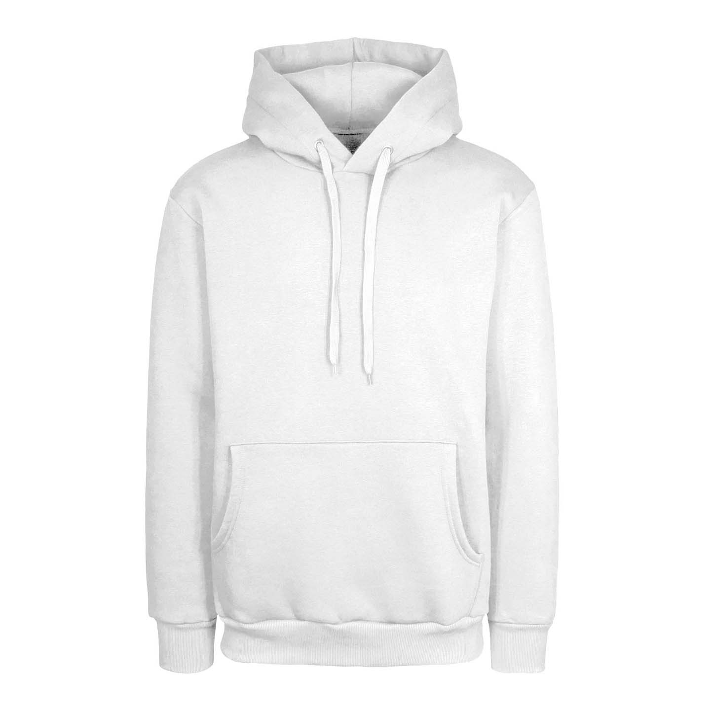 Weicher Kapuzenpullover. 75 % Baumwolle, 25 % Polyester, 320 g/m², Schwarz, Größe XS. - 98 - Cremeweiß S