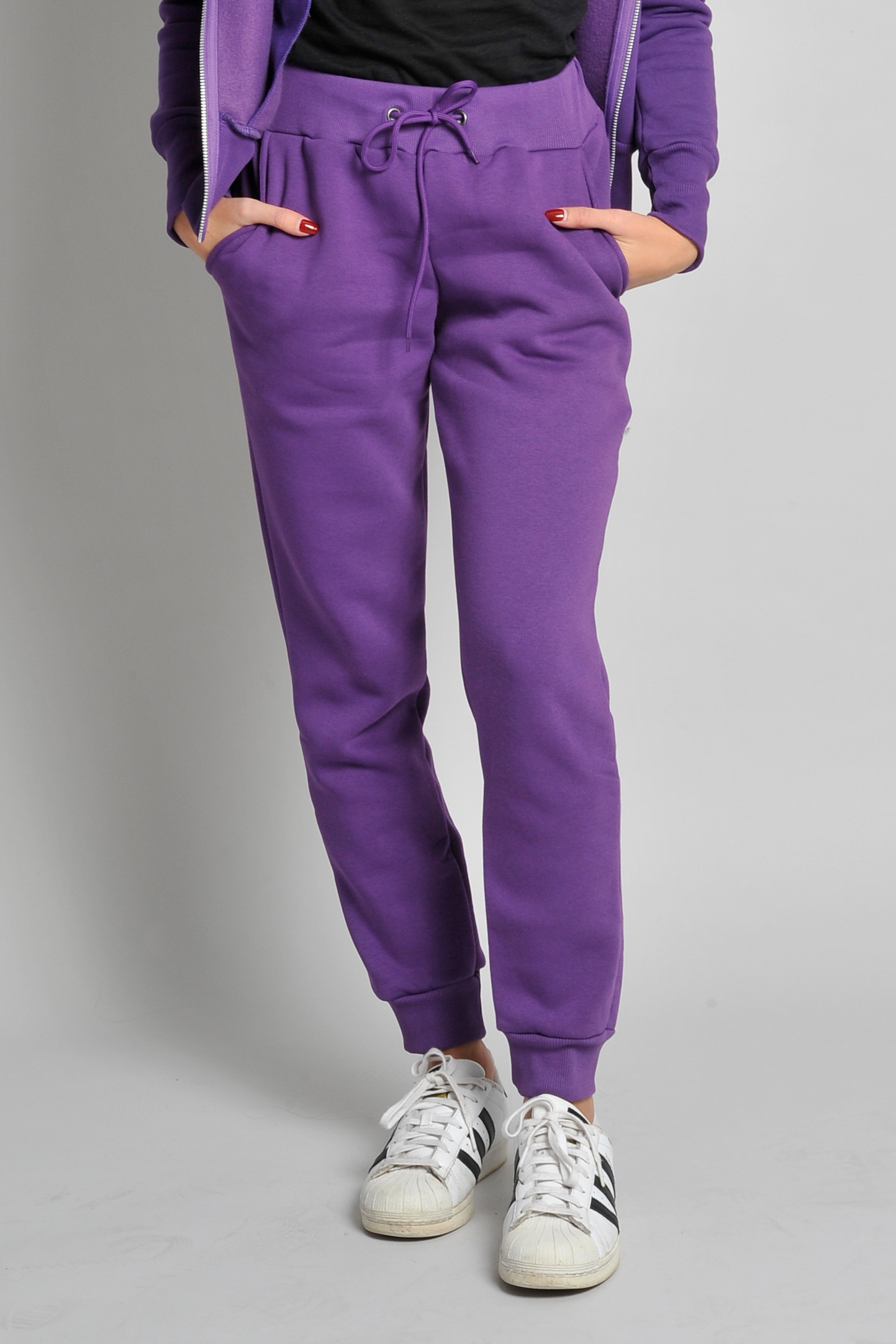 Damen-Fleecehose New Fit, 75 % Baumwolle, 25 % Polyester, 320 g, Schwarz, Größe S