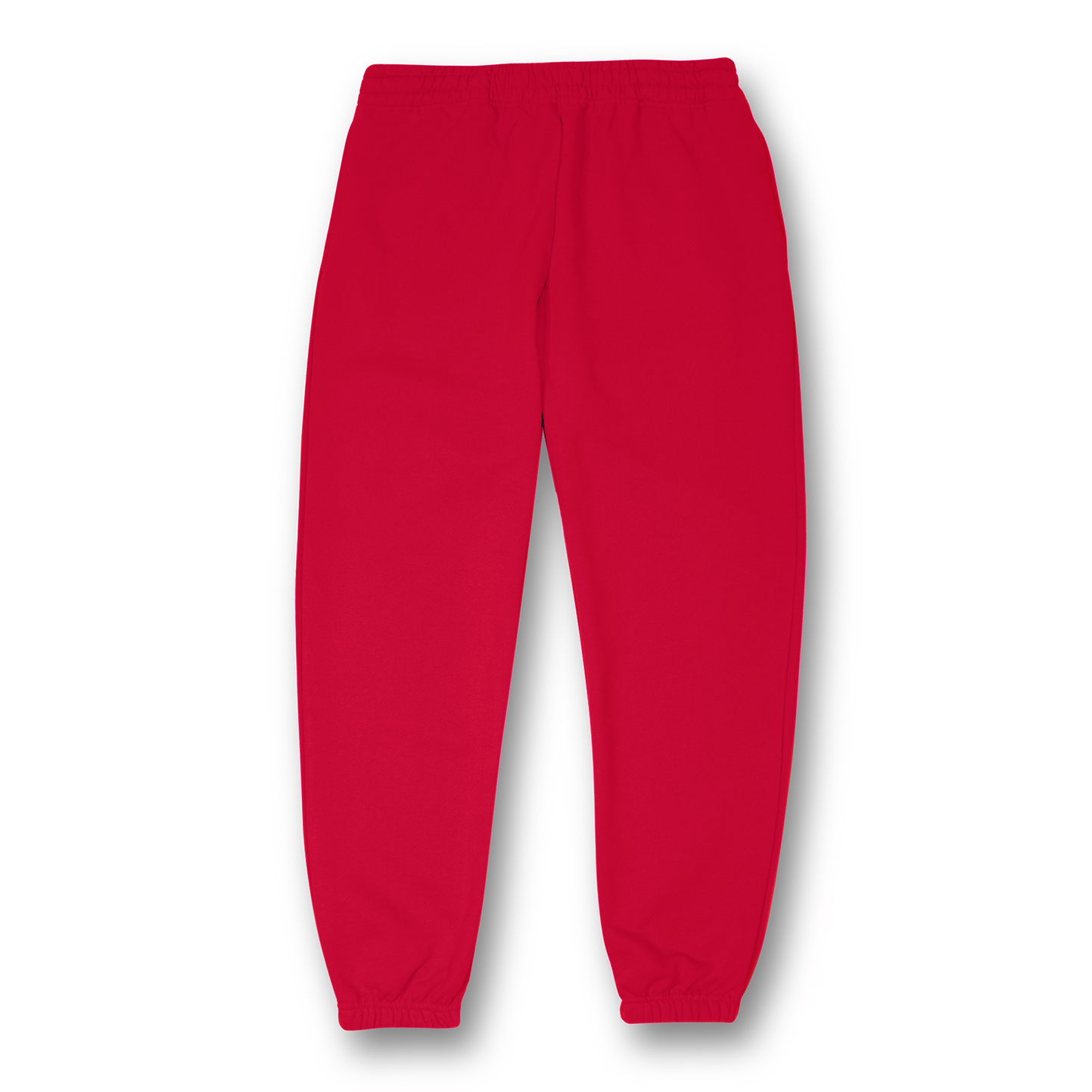 Weiche Frottee-Fleecehose, 100 % Baumwolle, 320 g/m², Schwarz, Größe XS - Rot XS
