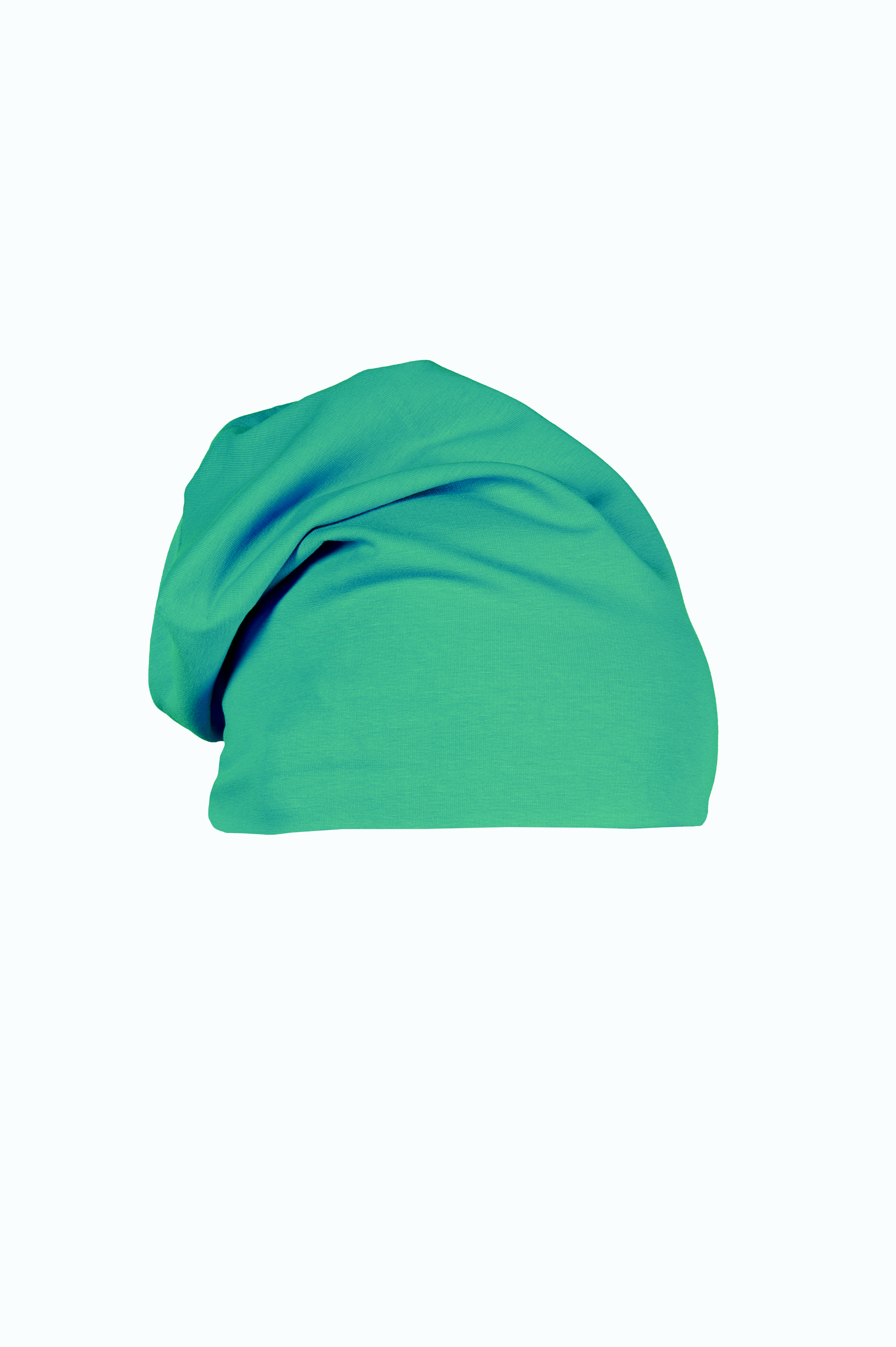 Moda Uni Beanie Cap Tubular 95/5% Cot/Ela 250 gr Grau Melange - RF - Aqua Marine XS