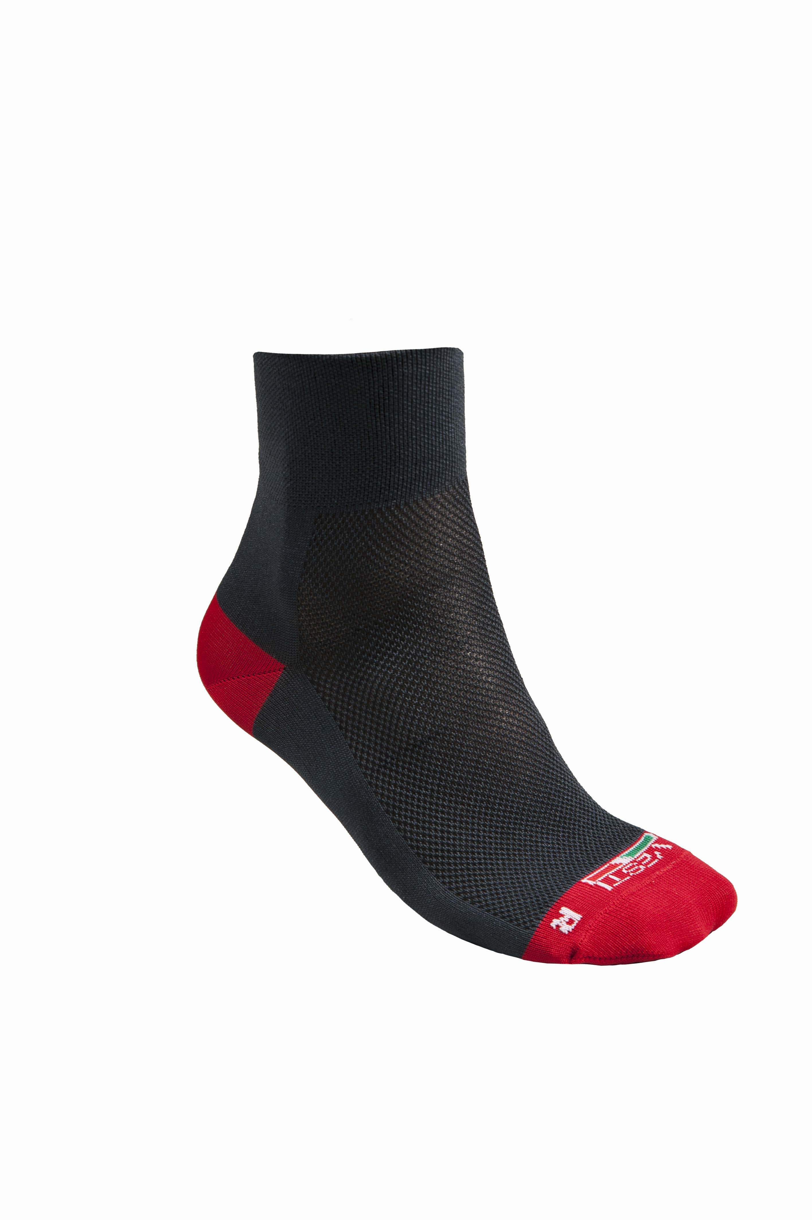 Performance-Laufsocken 62/36/2% Mic/Pam/Ela Fluoreszierendes Gelb/Mittelgrau Größe 35-38 - E4 - Anthrazit/Rot Größe 35-38