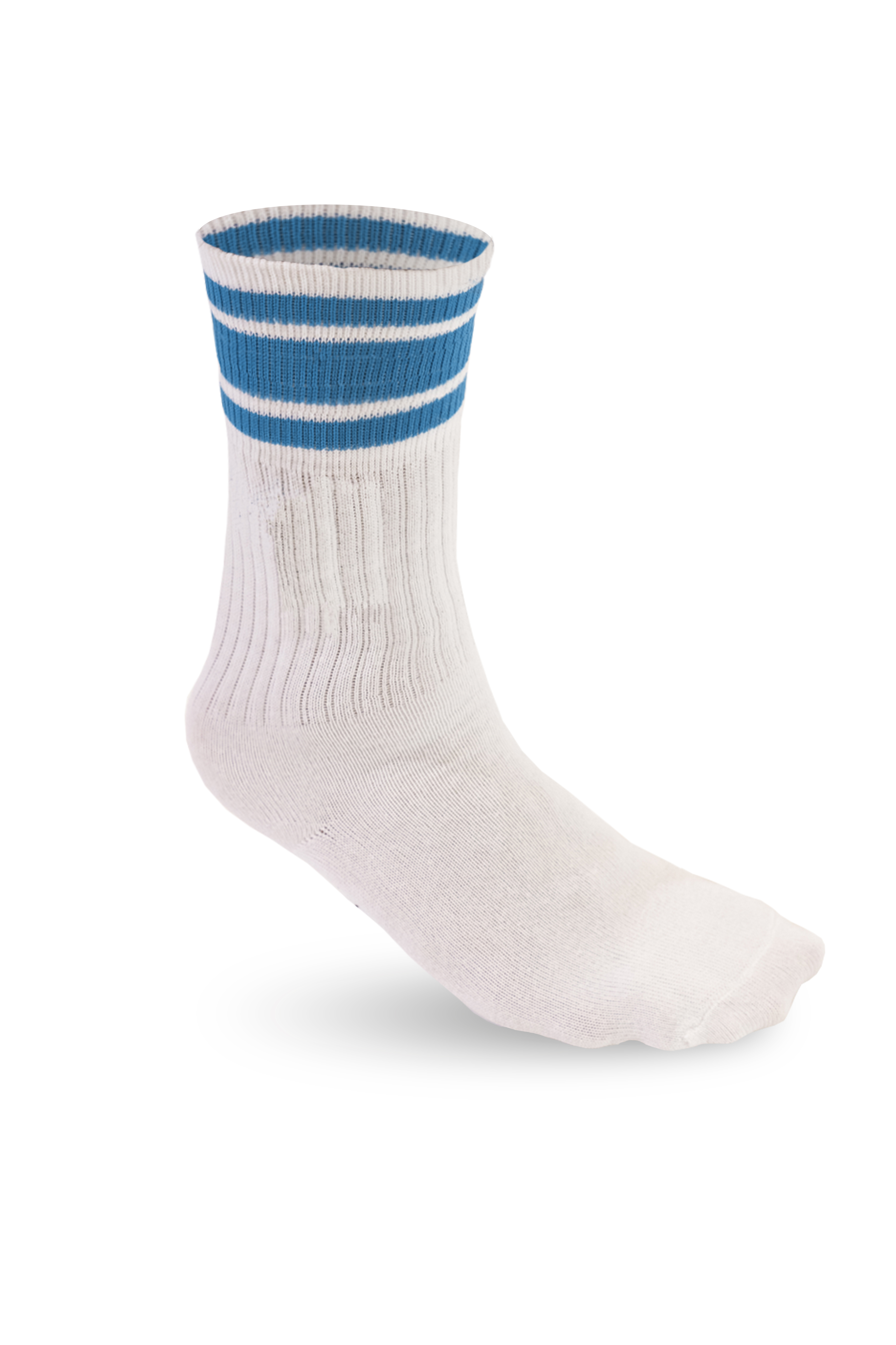 Sportsocken 78/18/4% Cot/Pam/Ela Hellmeliertes Grau Größe 35/38 - 9927 - Weiß/Royal Größe 35/38