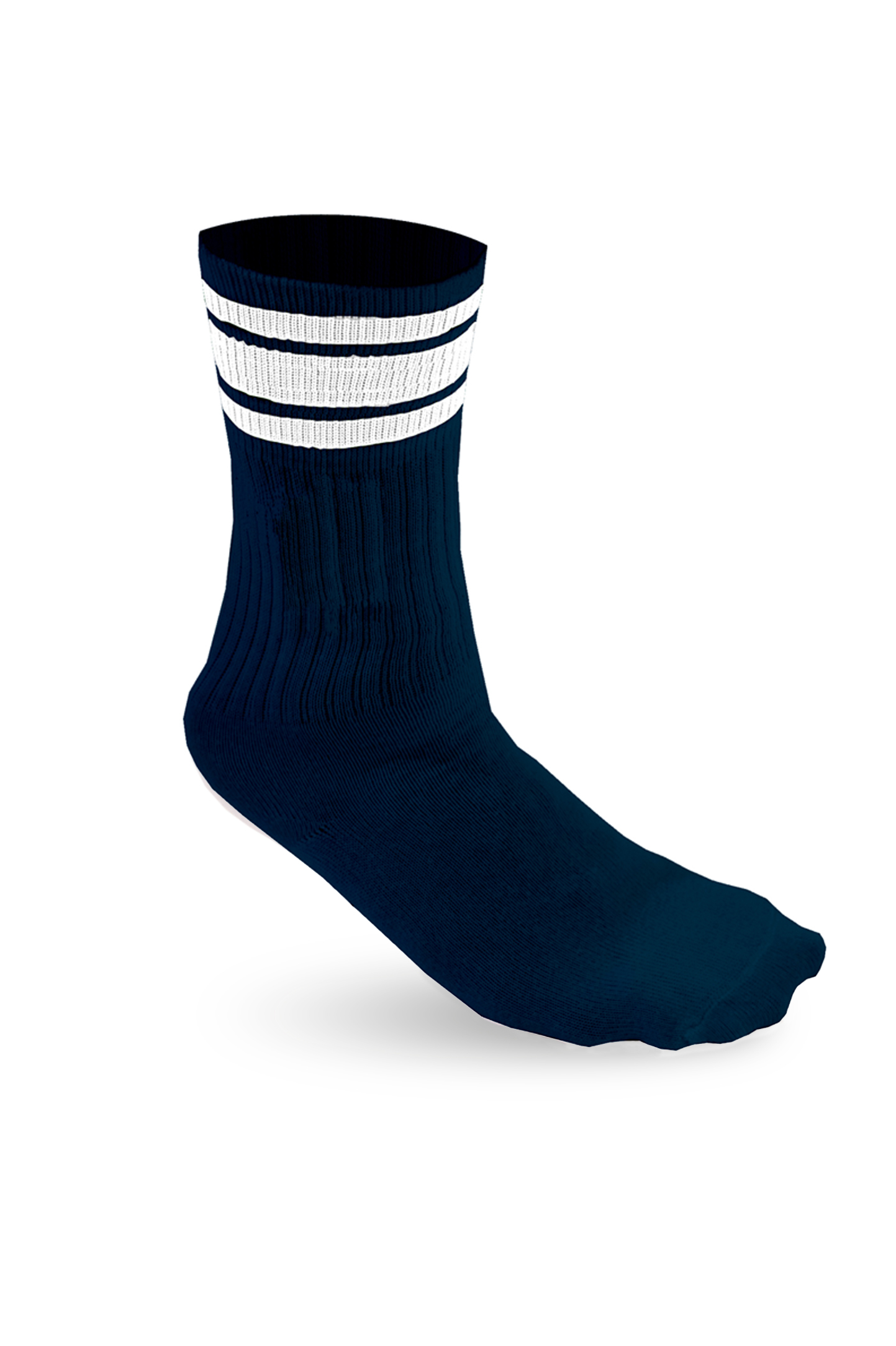 Sportsocken 78/18/4% Cot/Pam/Ela Hellmeliertes Grau Größe 35/38 - 1899 - Blau/Weiß XS