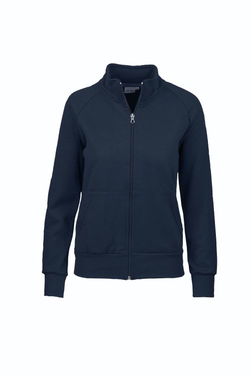 Damen-Sweatshirt mit langem Reißverschluss - 18 - Blau