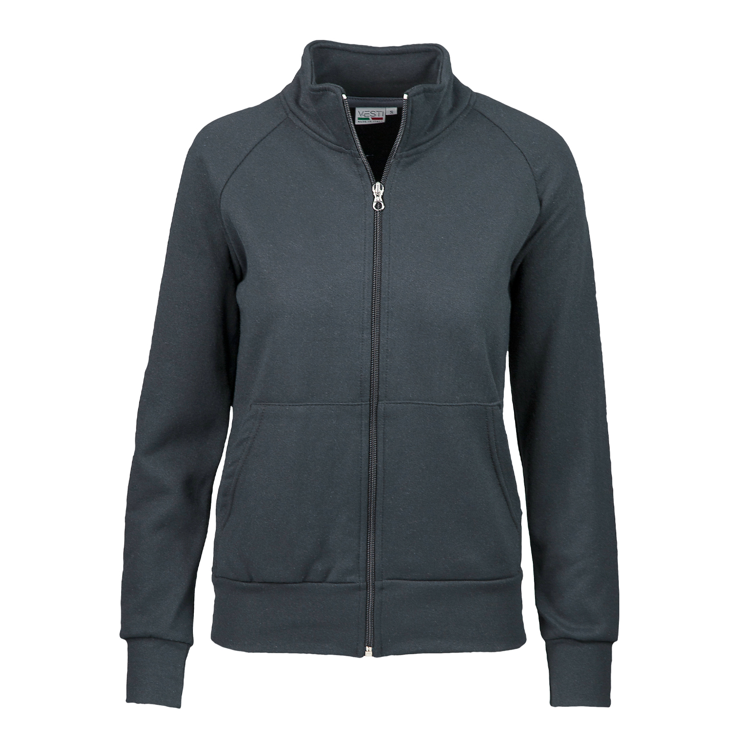 Damen-Sweatshirt mit langem Reißverschluss - 22 - Lead XS