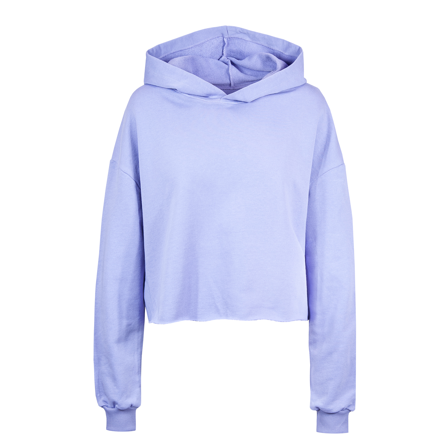 Amy Damen Cropped-Hoodie aus French Terry - LI - Lila XS