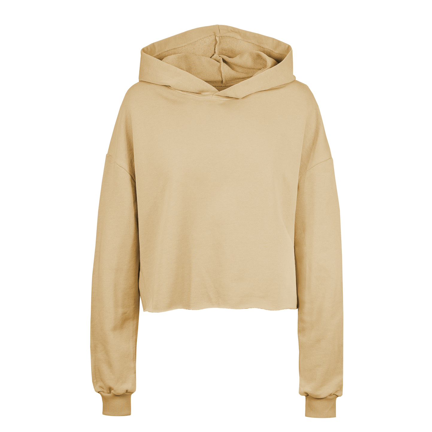 Amy Damen Cropped-Hoodie aus French Terry - CL - Camel XS