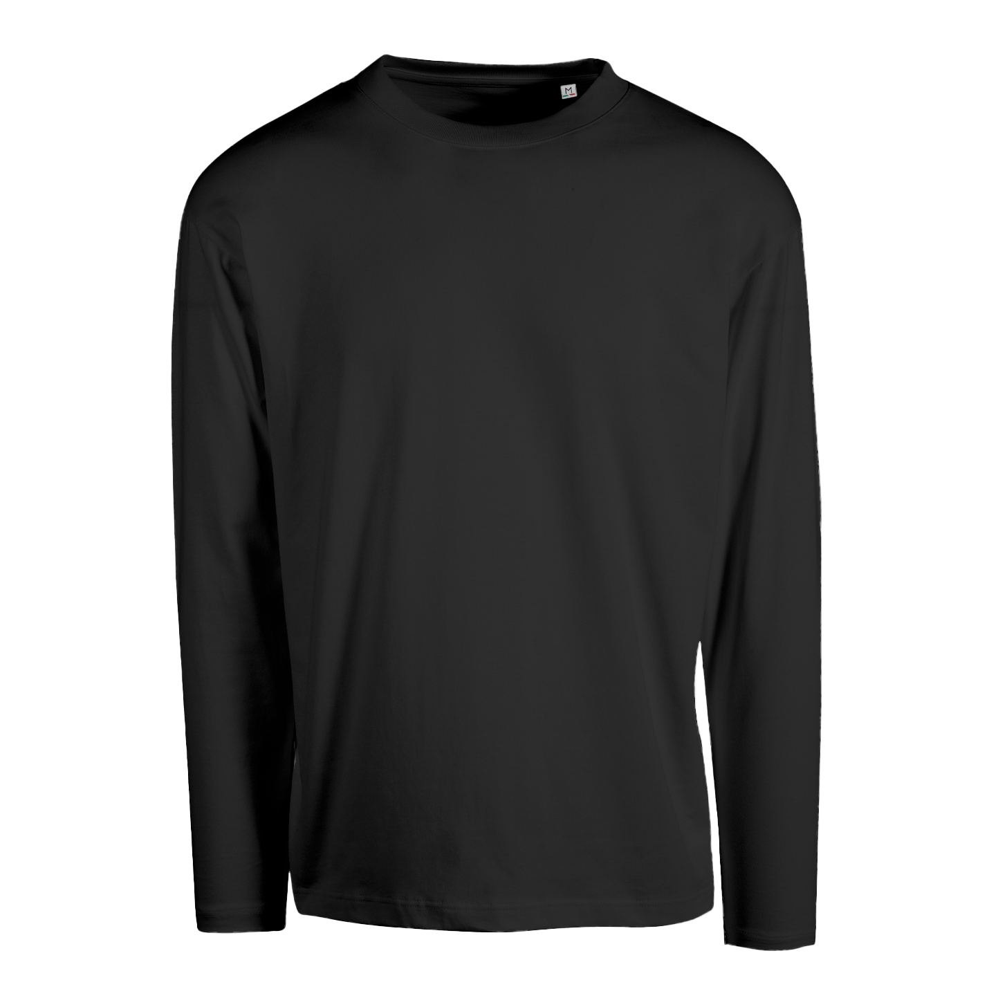 Unisex Oversize Langarmshirt - 12 - Schwarz