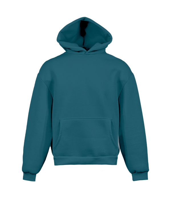 Boxy-Hoodie aus weichem Sweatstoff - PT - Öl XXS
