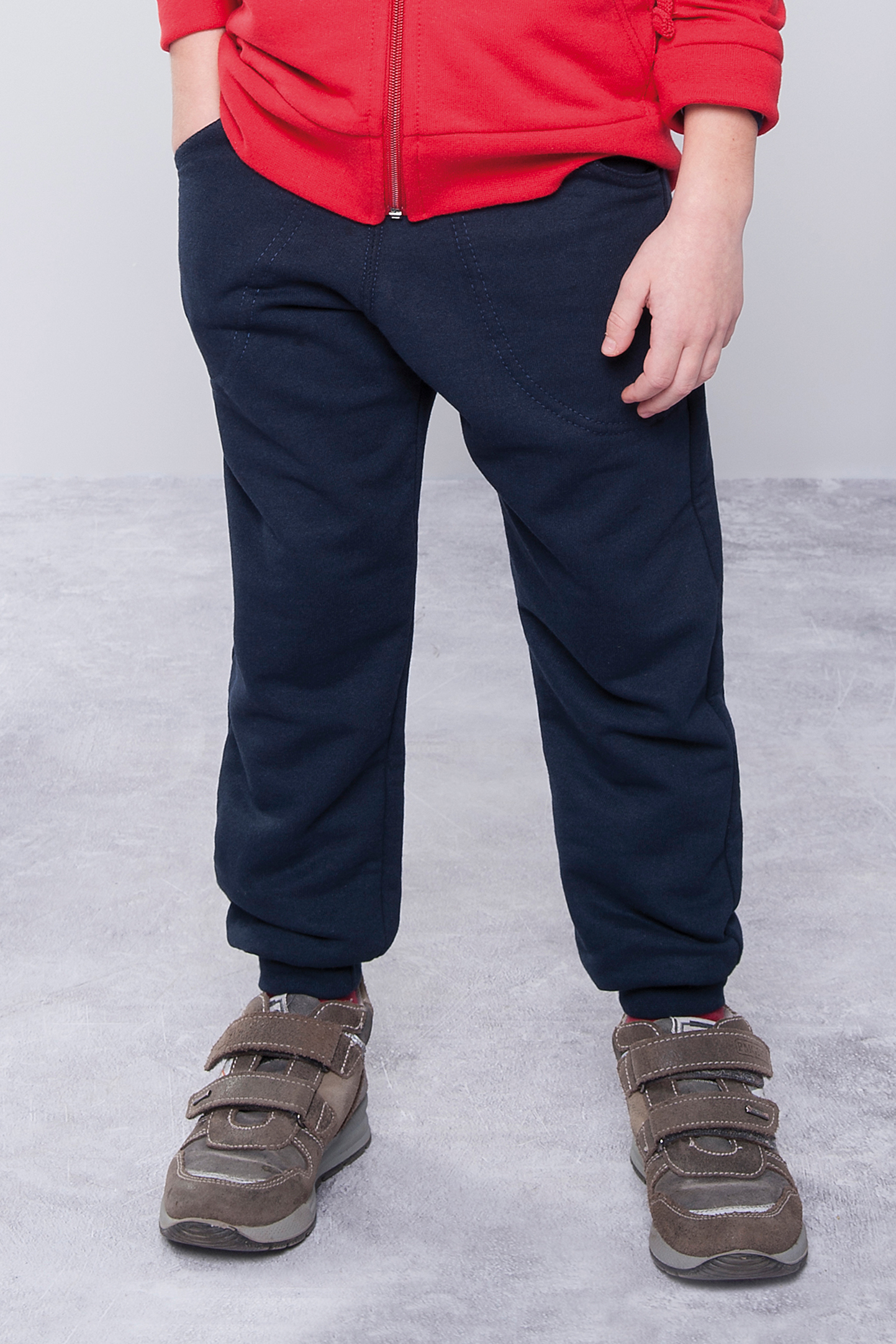 Kinder-Sweatshirthose, 70 % Baumwolle, 30 % Polyester, 280 g/m², Schwarz, XXS (1/2 Jahre)