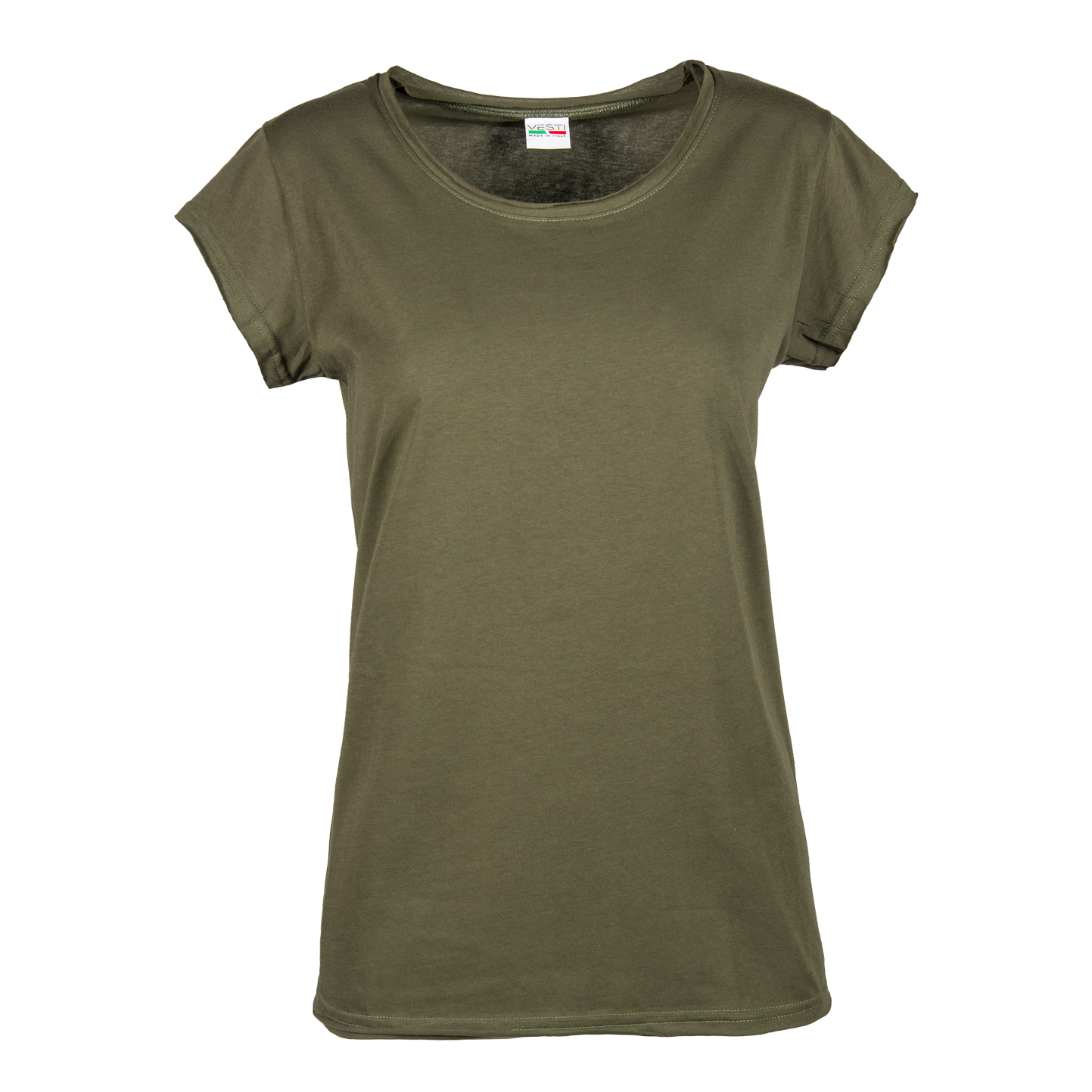 Damen-Slub-Pullover, Größe M/CT/V, 100 % Baumwolle, 145 g/m², Anthrazit, XS - BS - Militärgrün XS
